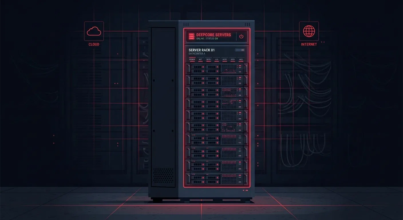 Server hardware representing IT infrastructure management for small business